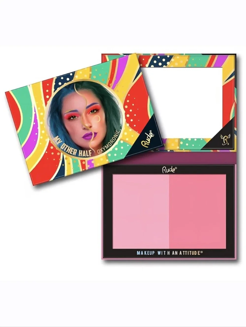 Rude My Other Half Blush & Contour Duo NIB OxyMoronic
